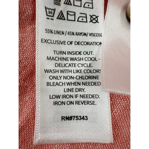 NWT Calypso St Barth Linen Blend Button Front Shirt Dress S Coastal Chic Resort - Picture 5 of 5